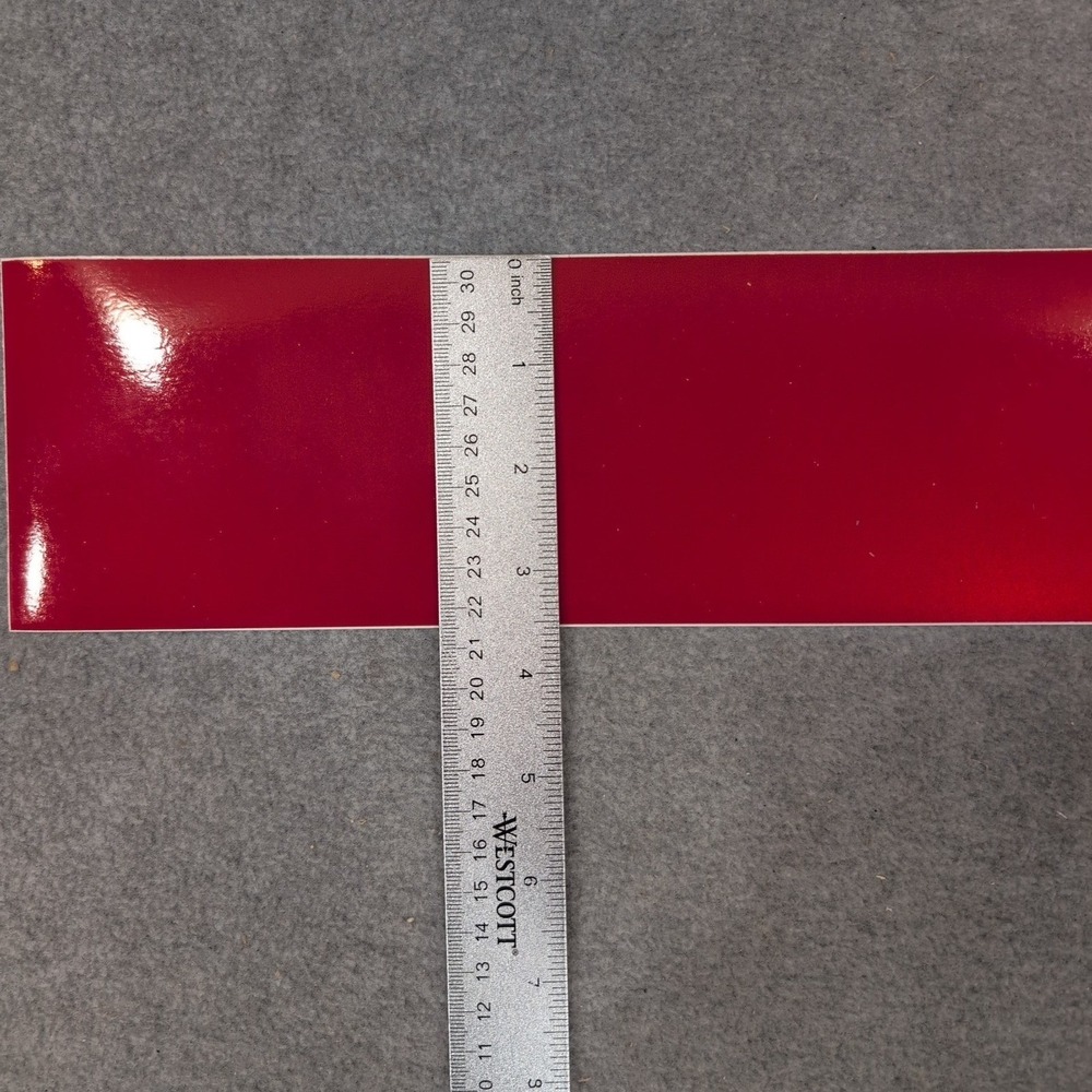 3M Scotchlite Reflective Graphic Film Red Safety Stickers 3 Pack Adhesive Strips - Picture 5 of 5